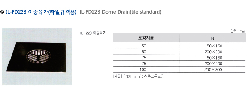 IL-FD223 이중육가(타일규격용)